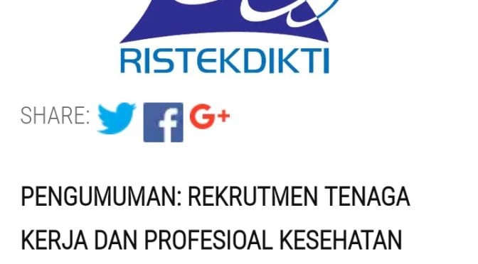 REKRUTMEN TENAGA KERJA DAN PROFESIONAL KESEHATAN BADAN PPSDM