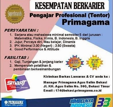 Lowongan Primagama