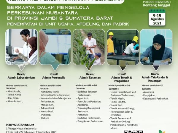 REKRUTMEN CALON KARYAWAN PELAKSANA LPP AGRO NUSANTARA