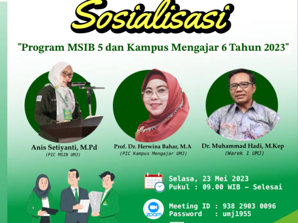 Sosialisasi MSIB Angkatan 5 dan Kampus Mengajar Angkatan 6 Tahun 2023