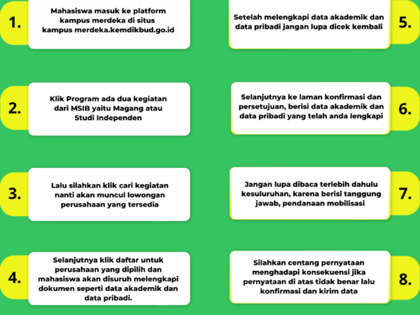 Alur Pendaftaran Mahasiswa di Program MSIB Angkatan 6