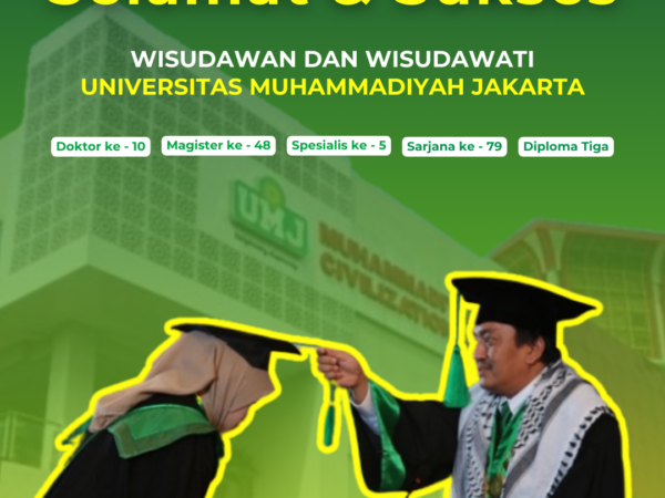 Selamat dan Sukses Untuk Wisudawan/i Universitas Muhammadiyah Jakarta